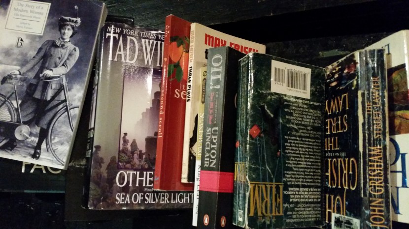 Some of the books at the Bookswap